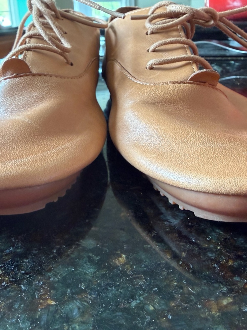 Anothersole Women's Leather Lace-Up Oxfords - Picture 7 of 12